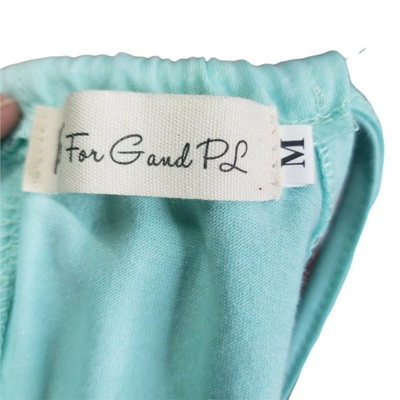 For G and PL Goddess Summer Side Slit Halter Maxi Dress Cover Up Blue Size M - Picture 3 of 8